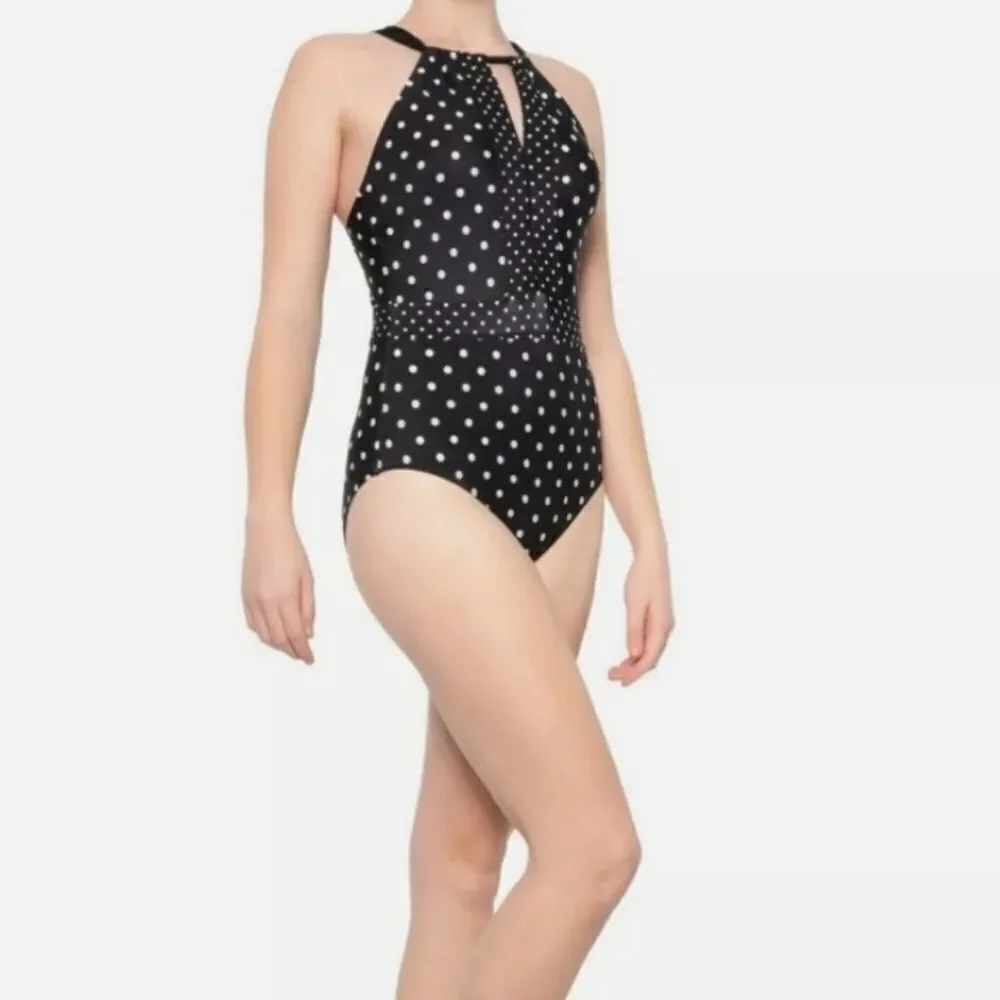 Jantzen Tummy control Black & White SZ 14 Swimsuit
